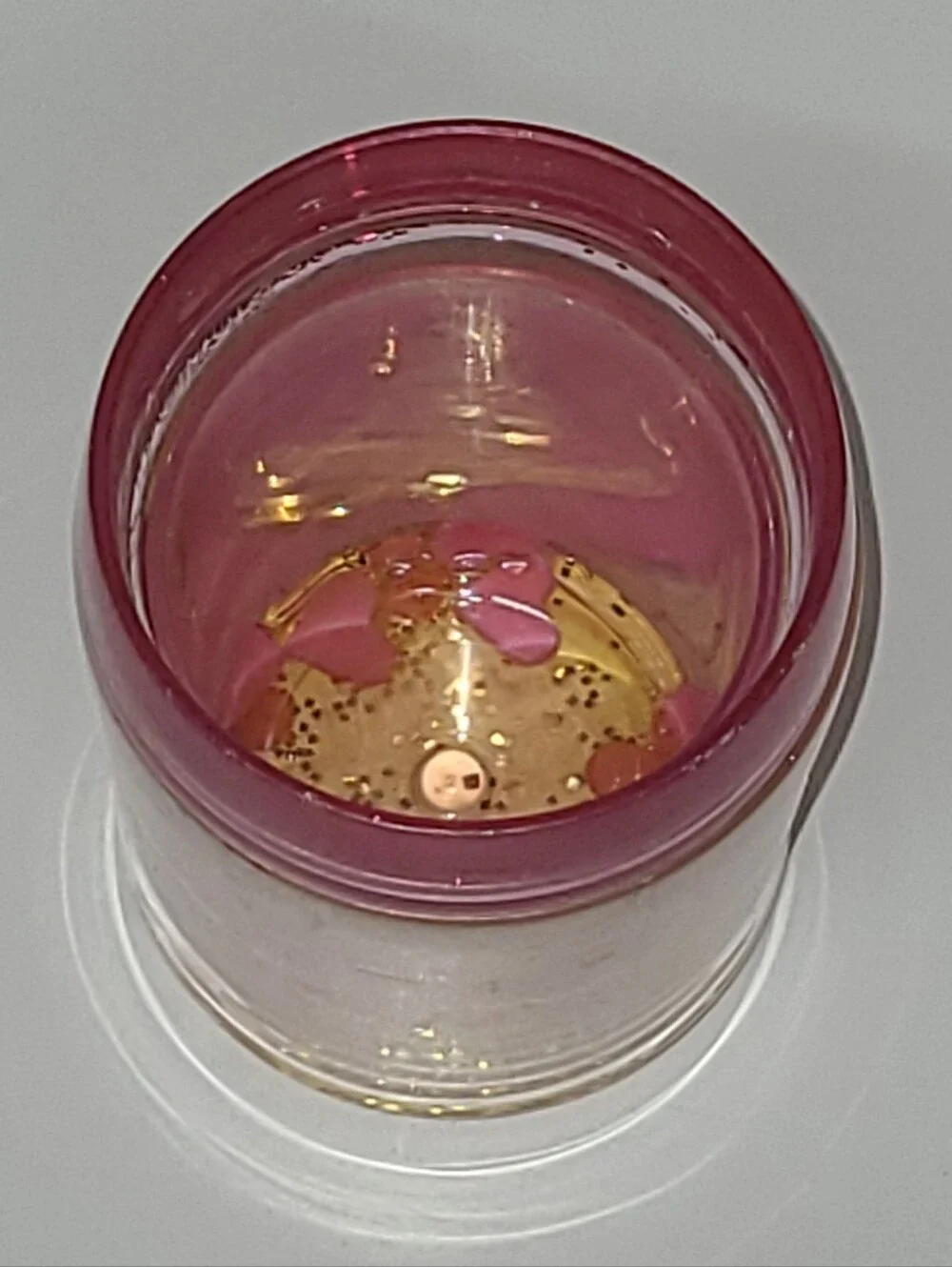 Vintage Disney Store Princess Glitter Tumbler Cup Cinderella Belle Aurora AS IS